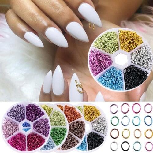 Nail Art Decoration Glitter 3D Nails Rhinestones Piercing Dangle Acrylic Decoration Metal Alloy Designs Piercing Nail Art