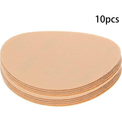 Utoolmart Hot Grit 600/800/1000 Yellow Flocking Round Sandpaper 5-inch Sanding Disc Brushed Velvet Sanding Sheets 5/10/15pcs