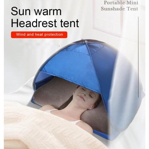 1pcs Portable Beach Tent Tent Pillow Small Folding Sun Protection Personal Tent Sun Shade Mini Beach Umbrella Tent Sun Shelter