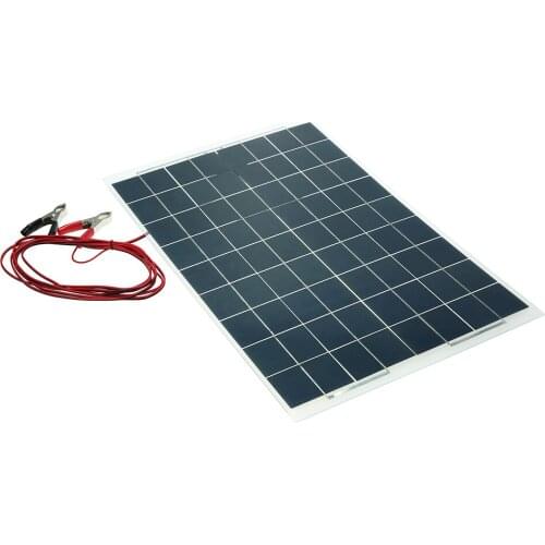 30W 12V Flexible Solar Panel Device Battery Charger Monocrystalline Silicon Solar Charge Panels
