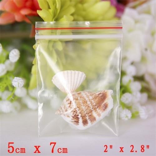 500 Pcs 2"x2.8" SMALL ZIP LOCK RECLOSABLE BAGS 2MIL CLEAR ZIPLOCK PLASTIC POLY MINI BAGGIES 5cm x 7cm ZIPPER BAG