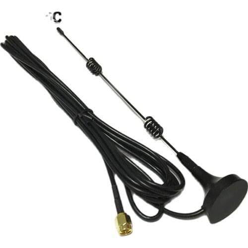 1PC 868MHZ/915MHZ/GSM/3G antenna small sucker 7dbi aerial 3meters SMA male connector