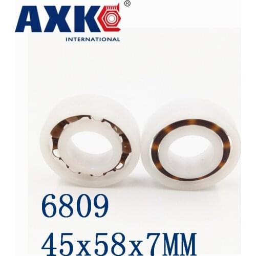 Axk 6809 Pom (10pcs) Plastic Ball Bearings 45x58x7 Glass Balls 45mm/58mm/7mm 61809pom