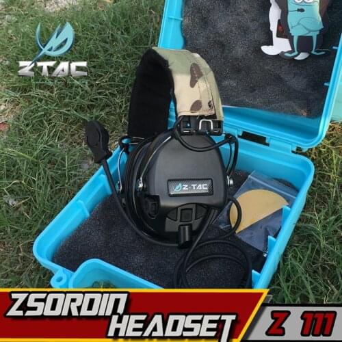 Z-TAC Z111 Element Airsoft Z Tactical Military Peltor Headset Softair Sordin Earphone For Shooting Arsoft IPSC Hunting Headphone