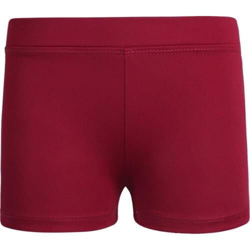 2021 Kids Girls Dance Shorts Dance Jazz Hip Hop Costume Boy-cut Low Rise Activewear Dance Short for Yoga Sports Workout Gym