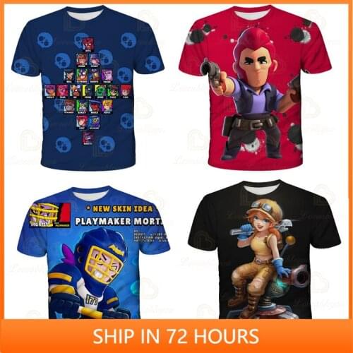 Colt Nita WEREWOLF LEON and Star, Carl Shoot Game 3D Tshirt Clothing Shirt Children Crow Shoot Kids Leon Child Tops Boys Girls