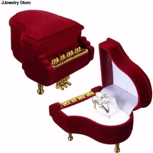 Hot Earring Pendant Necklace Jewelry Treasure Gift Case Wedding Jewelry Packaging Piano Ring Box