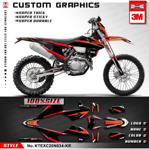 KUNGFU GRAPHICS Dirt Bike Adhesives Kit for EXC EXC-F XC-W XCF-W 150 300 500 SX SXF XC-F 125 250 350 450 2019 2020 2021