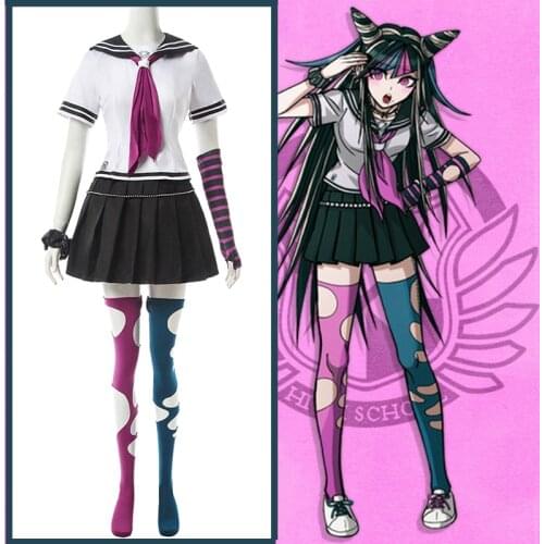 Game Danganronpa 2 Goodbye Despair Cosplay Costumes Mioda Ibuki Cosplay Costume School Uniforms Clothes suits Outfits Anime