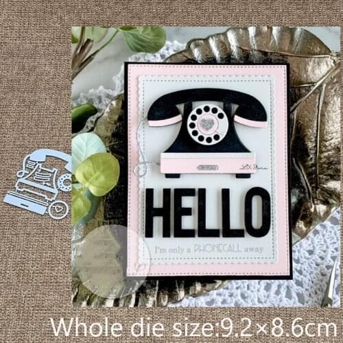 XLDesign Craft Metal Cutting Dies stencil mold landline telephone decoration scrapbook Album Paper Card Craft Embossing die cuts