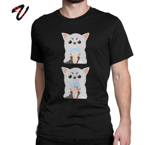 Mens T Shirts Newest Gintama Gintoki Sadaharu Funny Anime Tee Shirt Short Sleeve Christmas Gift T-Shirt 100% Cotton Summer Tops