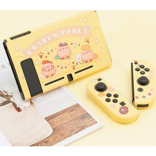 2021 New Nintend Switch Case Cute Chicken Cartoon Yellow Fairy League Soft Cover Back Shell For Nintendo Switch Accessories