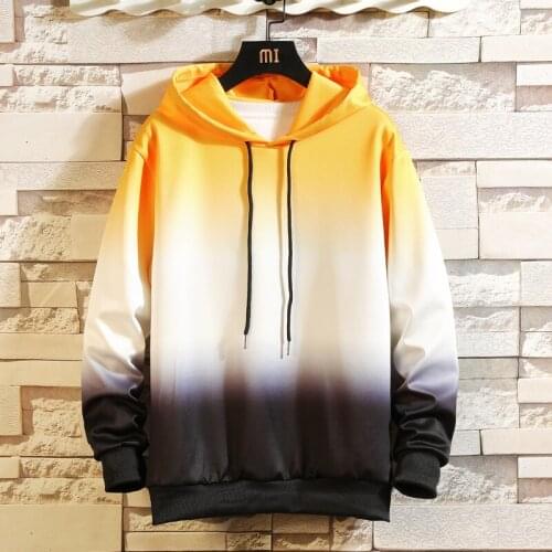 2021 Spring/Autumn New Pullover Fashion Colorful Tie Dye Printed Mens Casual Hooded Hoodies Male Slim Sweatshirts Tops M-4XL