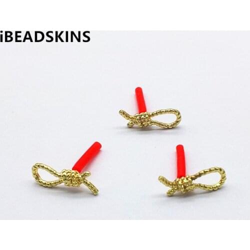 New arrival! 19x7mm 100pcs Zinc Alloy Bow shape Ear Stud for Hand Made Earrings DIY parts,Jewelry making Findings & Components