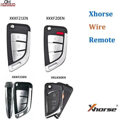 Original XHORSE Wire Remote Key Knife Style XKKF20EN XKKF21EN XKKF23EN XKLKS0EN 3/4 Buttons Work With Xhorse VVDI Tools