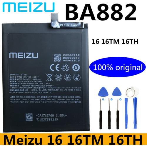 Meizu Original High Quality 3010mAh BA882 Battery Replacement Batteries Parts For Meizu 16 16TH 16TM Cell Phone
