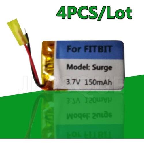 4PCS/Lot Full new 150mAh Battery For Fitbit Surge Smart Watch Batterie Accumulator AKKU