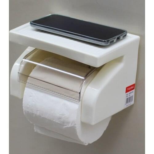 Durable Bathroom Accessories plastic Toilet Paper Holder Tissue Holder Roll Paper Holder Box