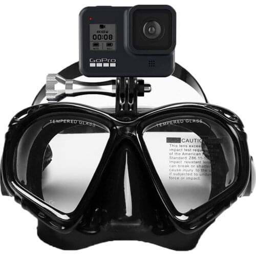 Professional Underwater Mask Camera Diving Masks Swimming Goggles Snorkel Scuba Diving Equipment Camera Holder For Go Pro
