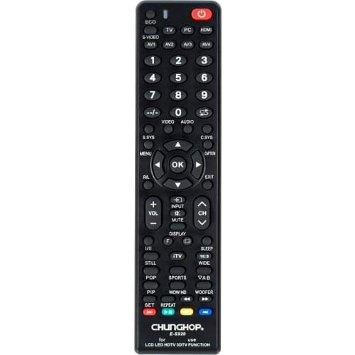 Remote Control Controller E-S920 For Sanyo TV jxppb jxppa jxppg jxppl gxbc gxbe kxabb kxpyr Chunghop