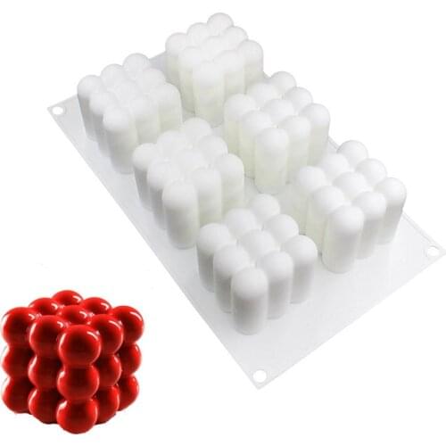 6 Cavity 3D Spherical Shaped Silicone Cake Mold For Chocolate Mousse French Dessert Baking Pastry Bakeware Decorating Tools