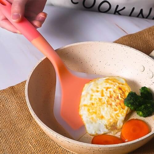 2 pcs Silicone Kitchen Ware Cooking Utensils Spatula Beef Meat Egg Kitchen Scraper Wide Pizza Cooking Tools Shovel Non-stick