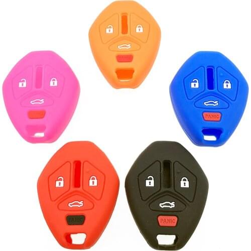 Silicone Key Case For 2007-2012 Mitsubishi Eclipse Galant Lancer Accessories Key Cover for Mitsubishi Endeavor Outlander Mirage