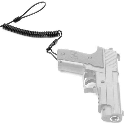 Tactical Pistol Lanyard Coiled Lanyard for Scaffold Sports Keychain
