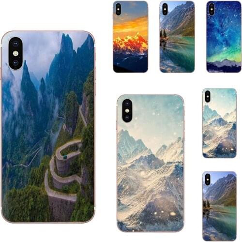 TPU Pattern Snowy Mountain Clouds Sea Landscape For Huawei Mate 30 Pro Lite 20s NOVA 6 SE 5 P40 p30 lite Honor V30 20 Pro