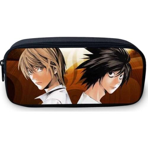 VEEVANV 3D Death Note Prints Boys Pencil Case Casual Coin Purse Fashion Cartoon Teenager Organizer Wallet Girls School Pen Pouch