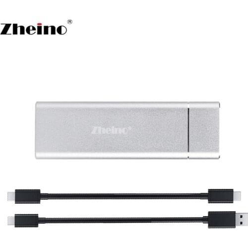 Zheino Type C to USB 3.1 Portable SSD 128GB 256GB 512GB 1TB Aluminum External Solid State Drive For Laptop Desktop Server