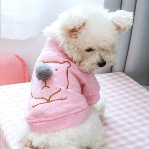 A Winter Dog Clothes Cartoon Pets Dogs Clothing Warm Chihuahua Pet Shirt Dog Coat Jacket Puppy Pet Overalls Clothes Ropa Perro
