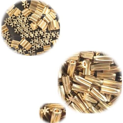 0.5M 6T Copper Gear 1.18mm/1.98mm Hole Diameter Thickness 4mm/10mm (Half Gear) DIY Model