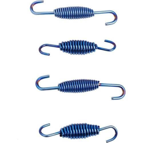 2PCS 55/68mm Exhaust Muffler Mounting Silencer Link Pipe Springs Hook Hanger Scooter Accessories Motorcycle Fully Rotatable