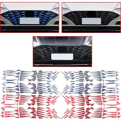 Car Plastic Front Bumper Center Grille Sequin Decoration Sticker Trim Cover Fit for Hyundai Sonata DN8 2020 2021