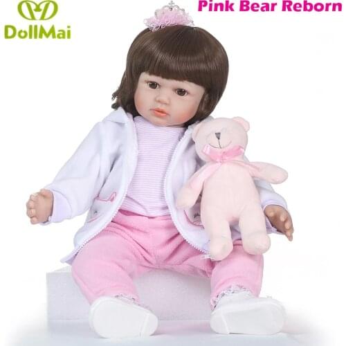 Boutique Silicone Reborn Baby Doll Toys 58cm Princess Toddler Babies Like Alive Bebe Girls Brinquedos Limited Collection Gift