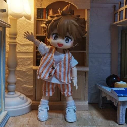 Obitsu11 1/12 BJD GSC clay clothes Korean version vest three-piece suit doll clothes