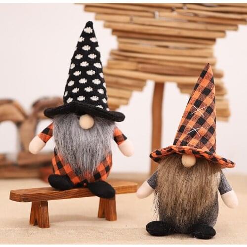Gnomes Plush Doll Handmade Decoration Cute Dwarf Elf Doll Creative Faceless Plush Doll Home Desktop Ornaments H88F