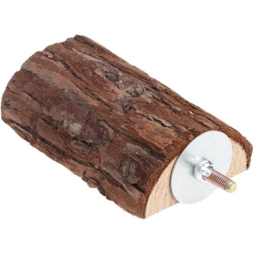 Pet Parrot Wooden Bird Cage Perches Stand Platform Parakeet Budgie Rat Play Toy for bird toy