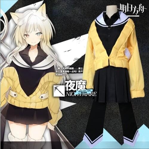 Game Arknights Nightmare Cosplay Costume Uniform Outfit full set Halloween Carnival Custom Made costume for women free ship