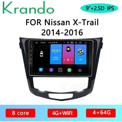 Krando Android 10.0 9" IPS Full Touch Car Multimedia Radio For Nissan X-Trail 2014-2016 Audio DSP Navi Bluetooth Carplay