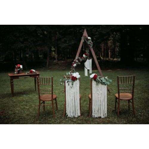 Macrame wedding chair decor chair backs wedding chair decor bride and groom decoration