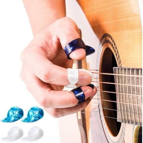 Thumb Finger Pick for Acoustic Guitar Bass Celluloid Guitar Thumb Finger Protectors Flat Thumbpicks Thickness 1.2mm Finger Pick