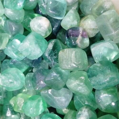 Natural Green Fluorite cube Polished Gravel Crystal Cube Specimen natural stones and minerals happy fish tank stone 5pcs