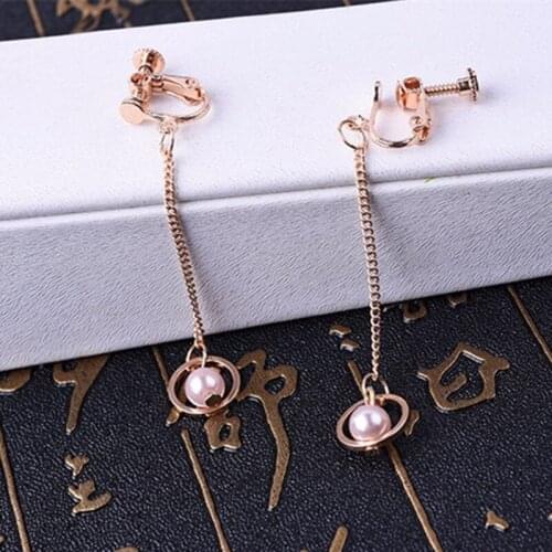 New fashion Jewelry wholesale popular new simple temperament imitation pearl fringed earrings