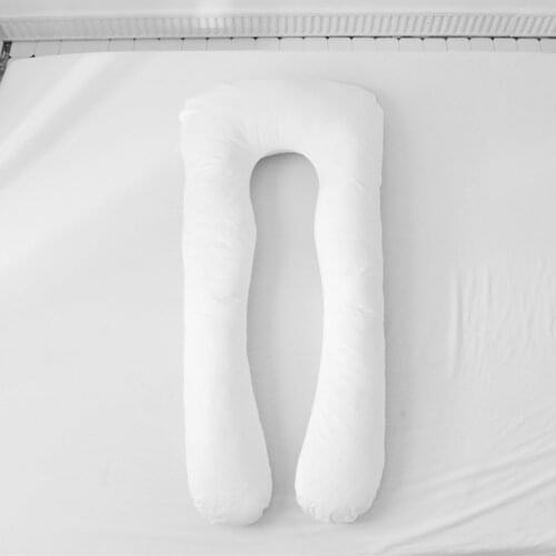 Pregnancy Full Body Pillow-U Shaped Maternity and Nursing Cushion with Removable White Cover-Back Neck Hip Support Hot