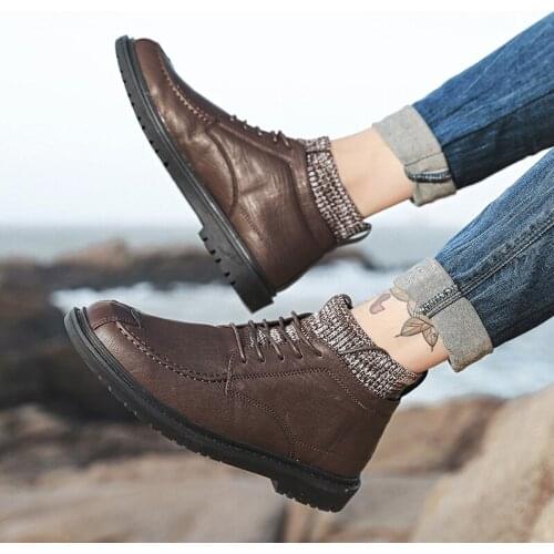 Casual flat mens breathable leather shoe Casual spring sport informales mens men casuales causal hot sneaker for new Sneaker