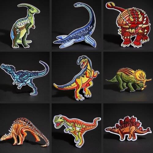 Dinosaur series high quality embroidered clothing patch T-shirt coat backpack Tyrannosaurus Rex decoration Badge