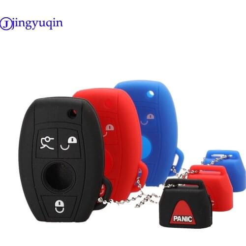 Jingyuqin Remote 4B Car Key Case Silicone for Mercedes benz CLS CLA GL R SLK AMG A B C S class Holder