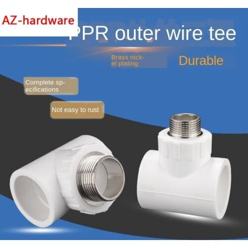 Pipe Fittings 50/63PPR Outer wire teeth Tee reducer reducer 1/2 IN 3/4 IN 1 1N 1.2IN 1.5IN 2IN ppr fittings
